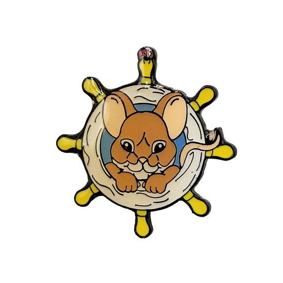 Charming Tails Embroidered Patch and Tie Tack Lapel Pin Set - Picture 3 of 3